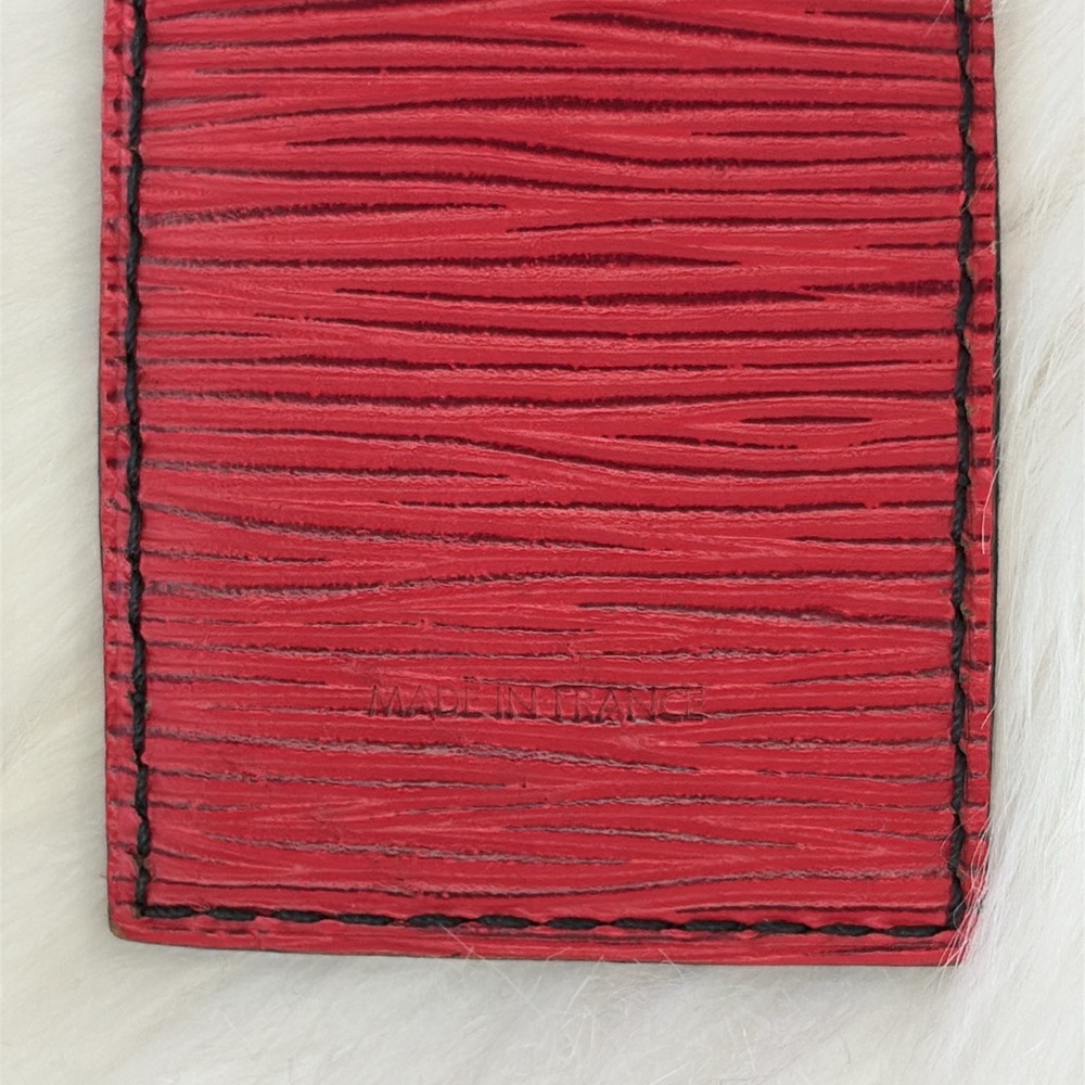 Louis Vuitton Red Epi Luggage Tag & Poignet - Picture 4 of 8